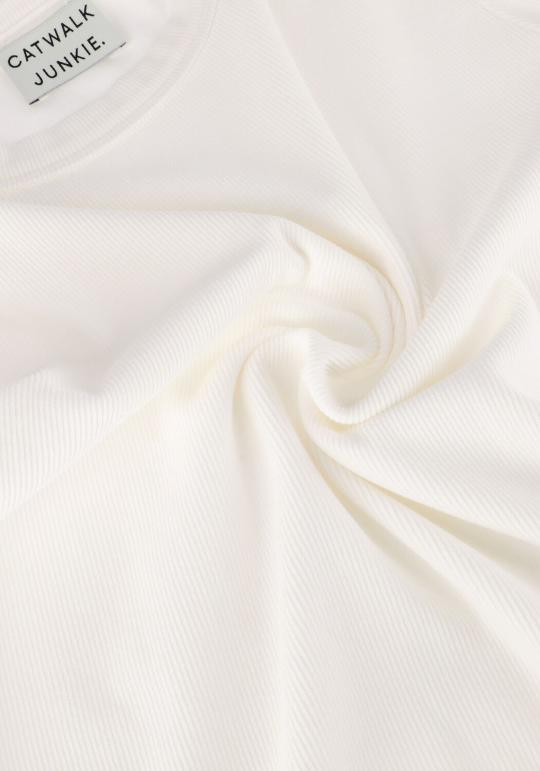 Witte CATWALK JUNKIE T-shirt RIBBED TEE - large