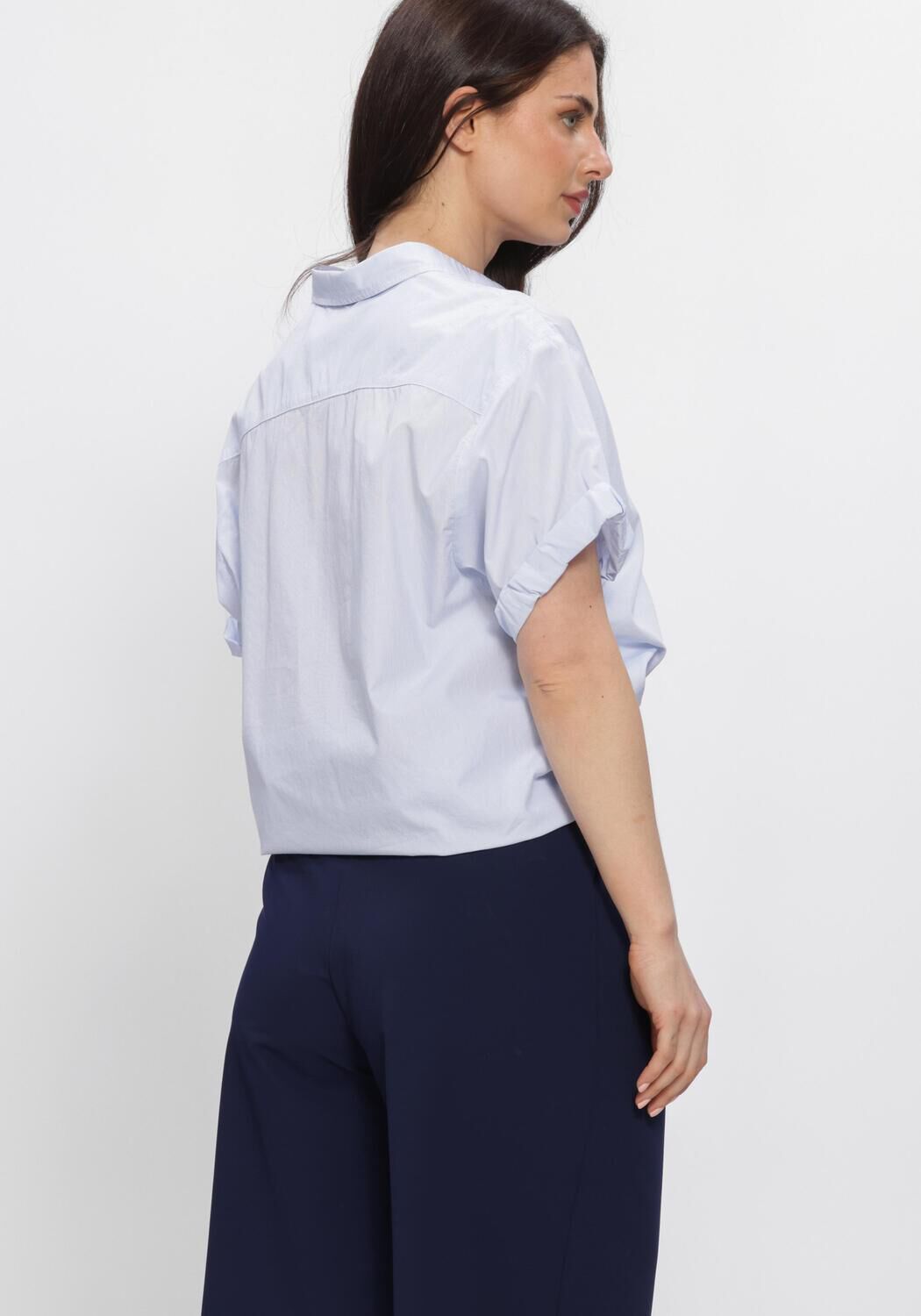 Blauwe PENN & INK Blouses BLOUSE STRIPE - large