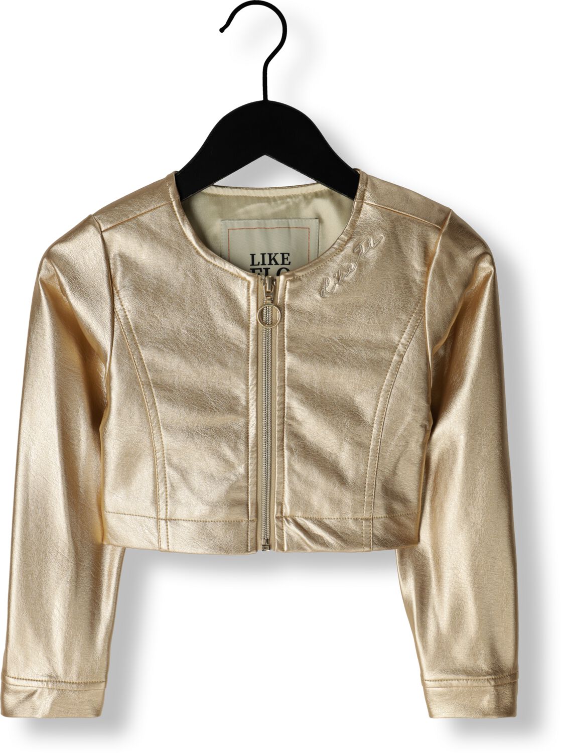 LIKE FLO Meisjes Jassen Imi Leather Jacket No Collar Goud