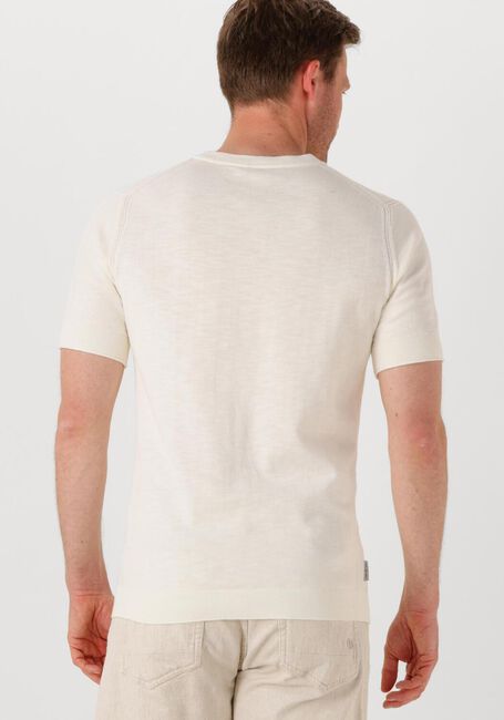 Ecru CAST IRON T-shirt COTTON BLEND SLUB - large