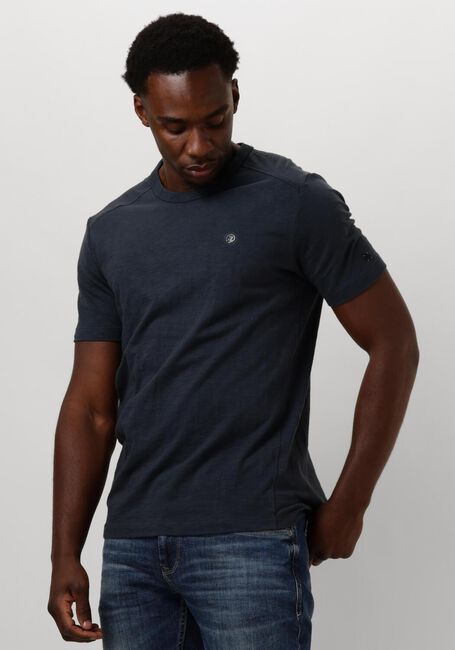Blauwe CAST IRON T-shirt SHORT SLEEVE R-NECK ESSENTIAL COTTON - large
