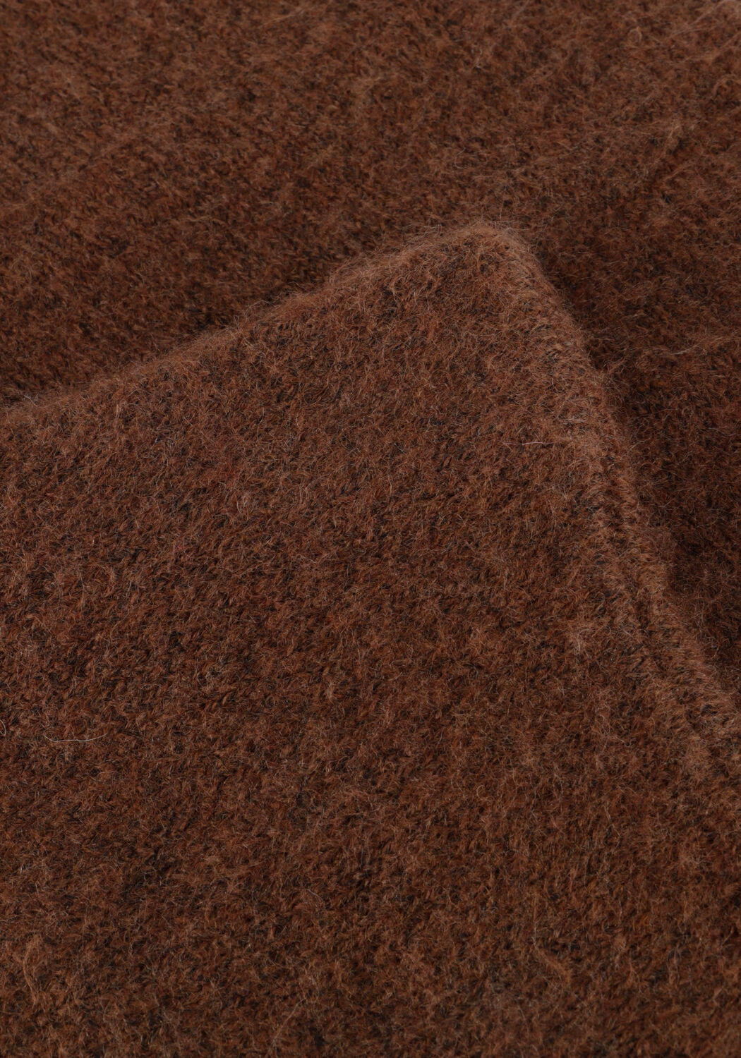 Bruine EDITED Minirok ADALEE WOOL KNIT SKIRT - large