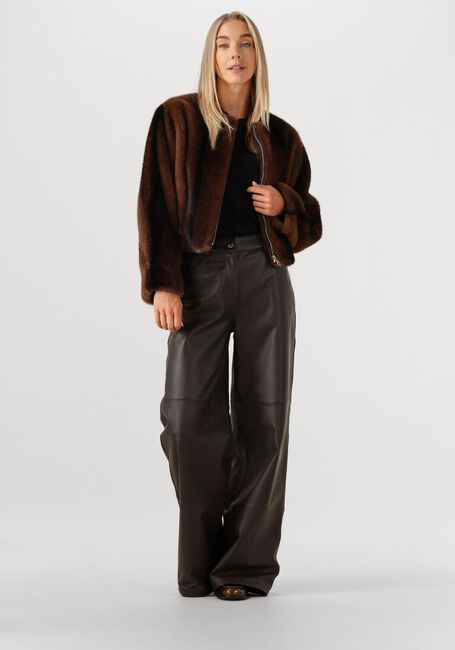 Bruine STUDIO AR Faux fur jas CELESTE - large