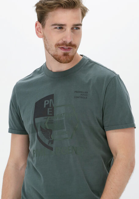 Groene PME LEGEND T-shirt SHORT SLEEVE R-NECK SINGLE JERSEY GD - large