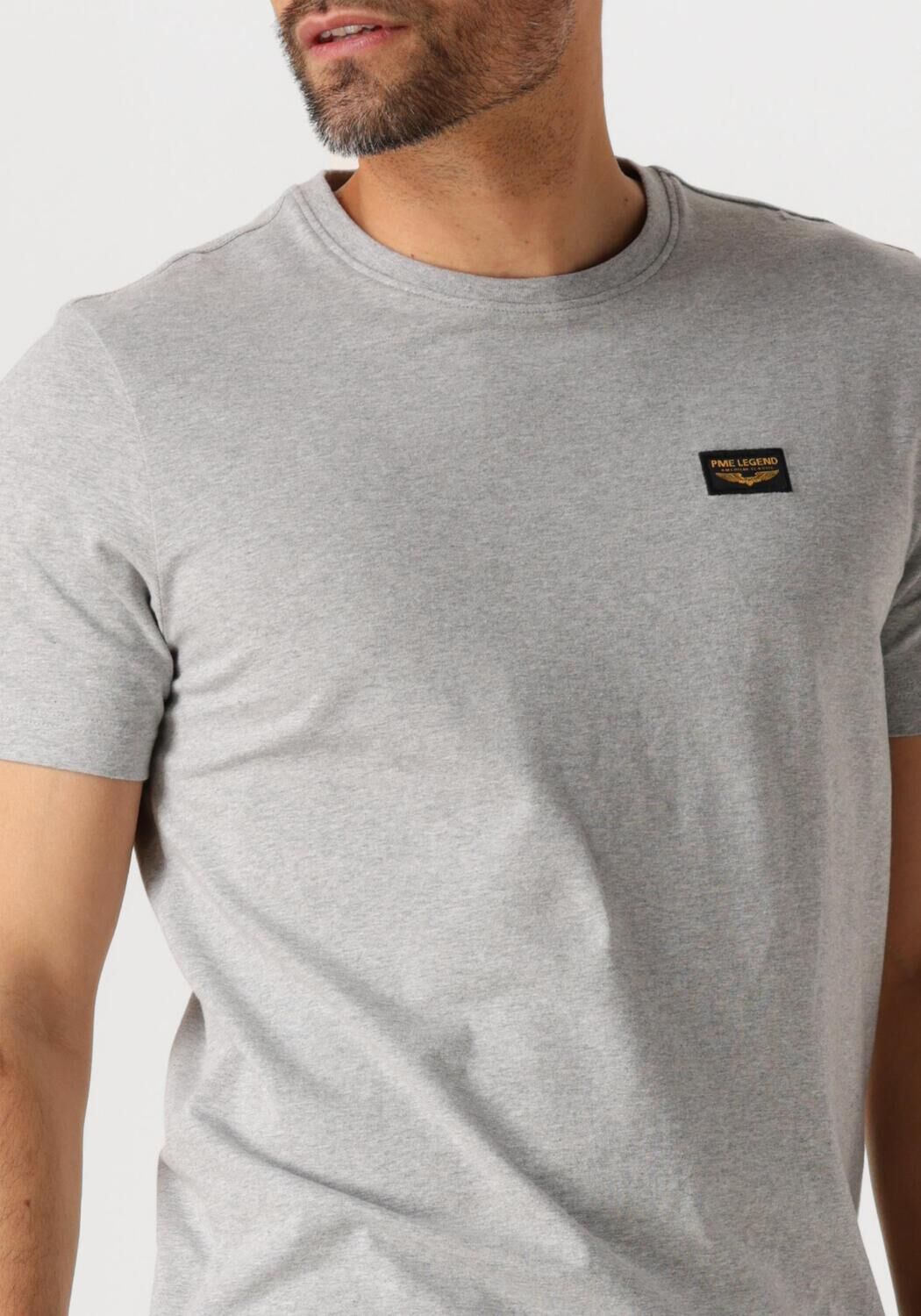 PME LEGEND Heren Polo's & T-shirts Short Sleeve R-neck Guyver Tee Grijs