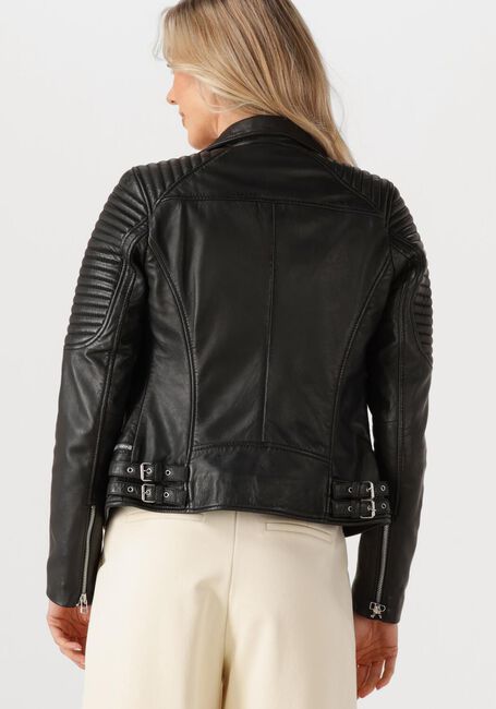 Zwarte GOOSECRAFT Leren jas BIKER116 - large