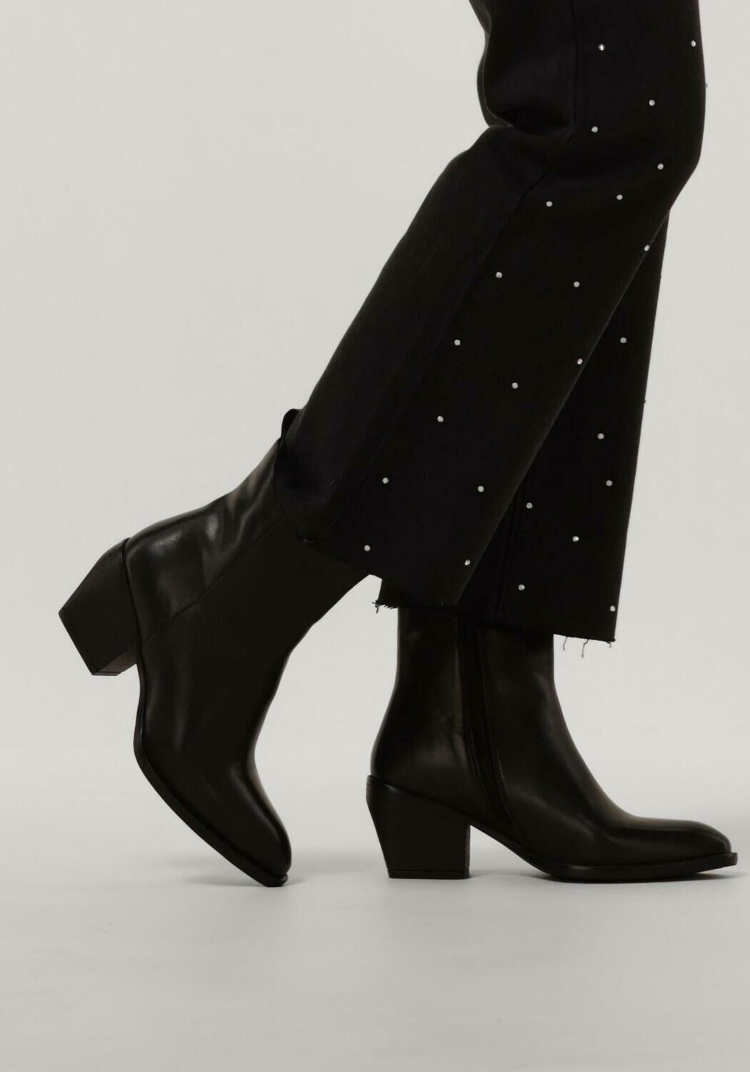 Zwarte NOTRE-V Enkellaarsjes KI-4563 - large