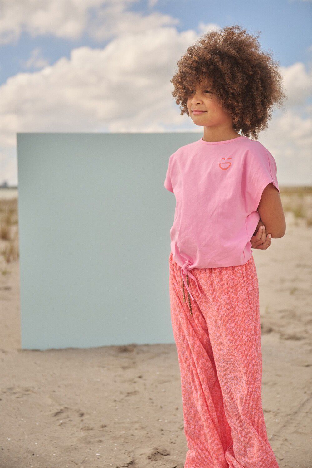 Roze NONO T-shirt KATE KEEP SMILING T-SHIRT - large