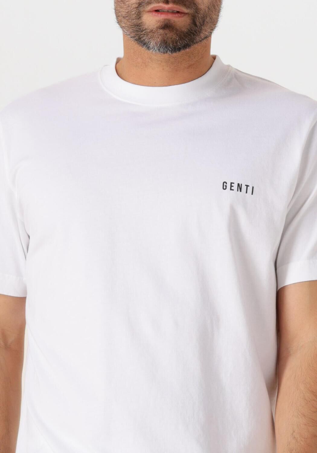GENTI Heren Polo's & T-shirts T-shirt Ss J2040-1223 Wit