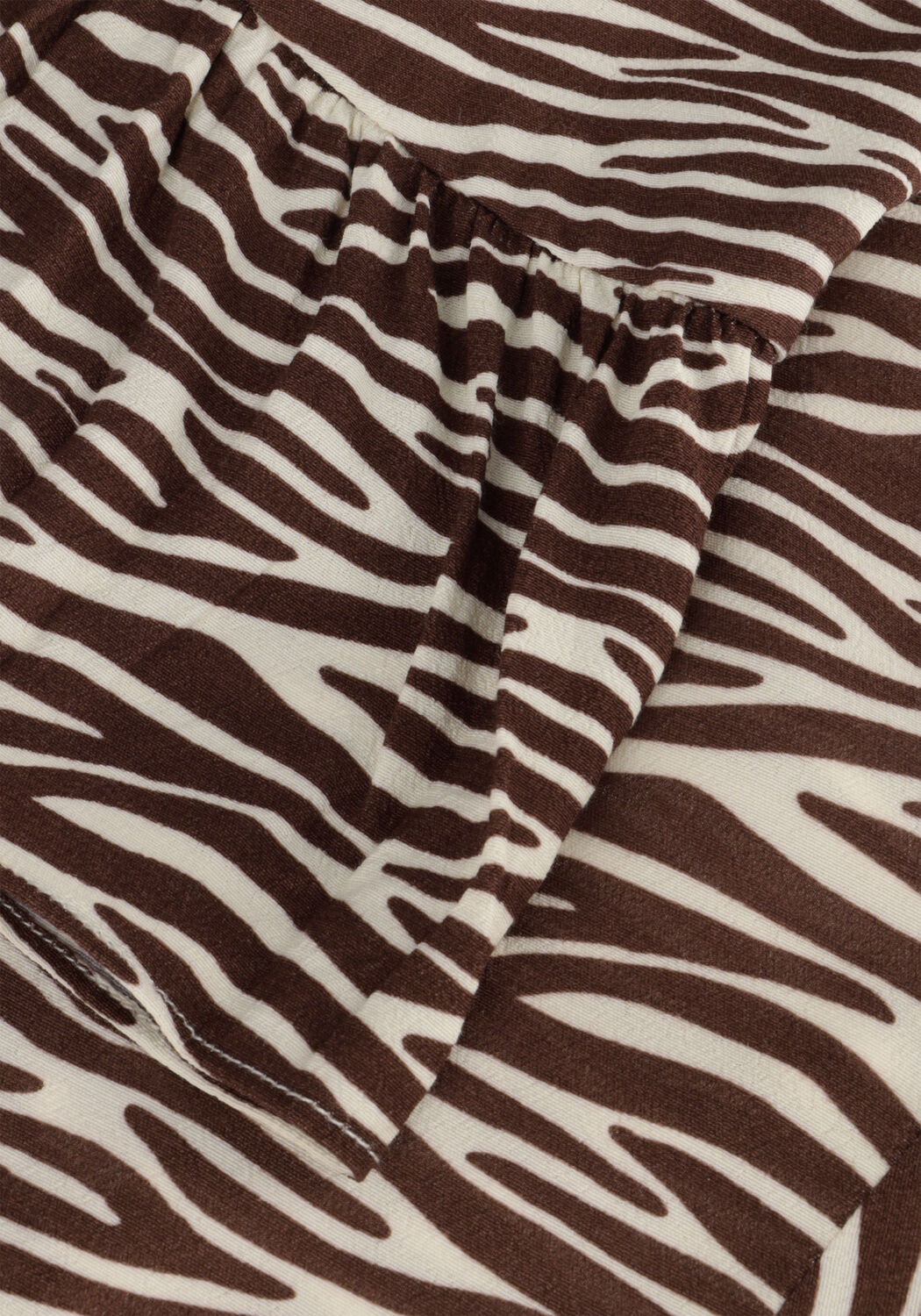 Bruine COLOURFUL REBEL Mini jurk TELSI ZEBRA WRAP DRESS - large