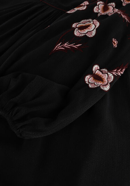 Zwarte SCOTCH & SODA Mini jurk EMBROIDERED TENCEL LYOCELL DRESS - large