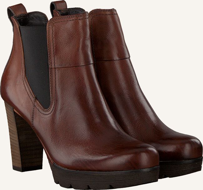 Cognac PAUL GREEN Enkellaarsjes 9683 Cognac PAUL GREEN Enkellaarsjes 9683 - large