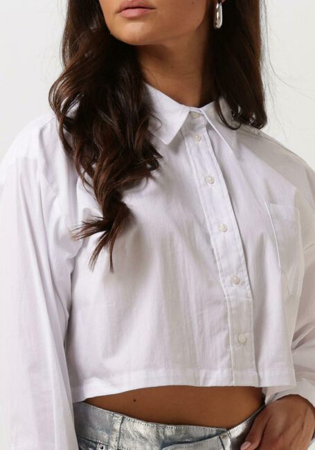 Witte CO'COUTURE Blouses COTTON CRISP CROPPED SHIRT - large