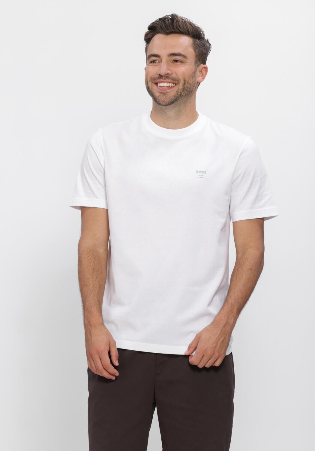 Witte BOSS ORANGE T-shirt TE_GROOVE - large