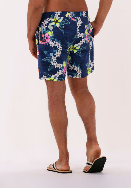 Blauwe SCOTCH & SODA Zwembroeken RECYCLED POLYESTER PRINTED SWIMSHORT - large