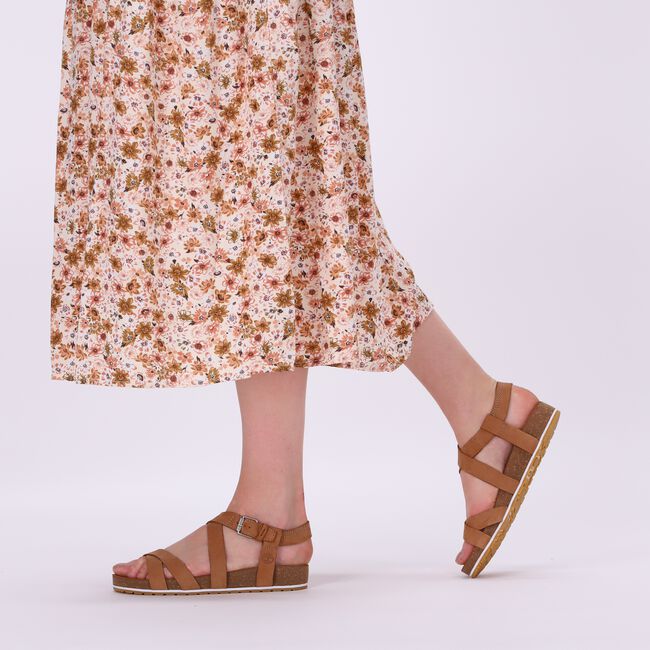 Cognac TIMBERLAND Platte sandalen MALIBU WAVES ANKLE Cognac TIMBERLAND Platte sandalen MALIBU WAVES ANKLE - large