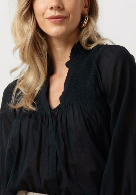 Donkerblauwe NEO NOIR Blouses JILL S VOILE BLOUSE - large