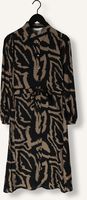 Zwarte SUMMUM Midi jurk DRESS ABSTRACT LEAVES Zwarte SUMMUM Midi jurk DRESS ABSTRACT LEAVES - medium