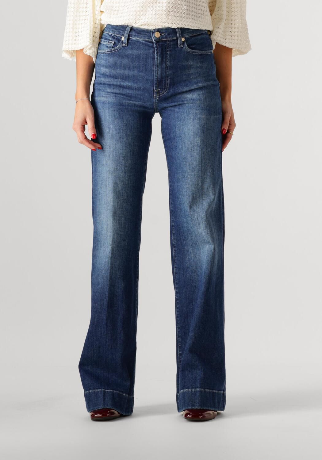 7 FOR ALL MANKIND Dames Jeans Modern Dojo Legacy Blauw
