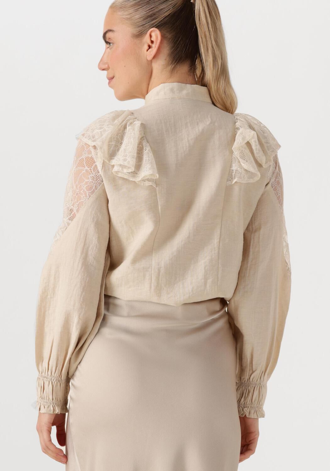BRUUNS BAZAAR Dames Blouses Yona Shirt Beige