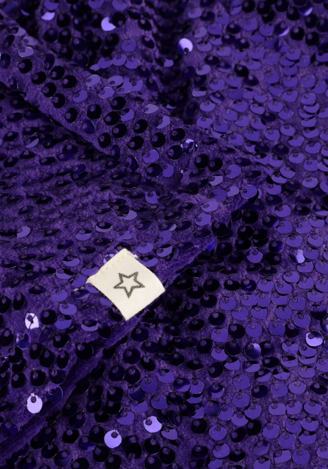 Paarse YOUR WISHES Minirok SEQUIN MESH WIDE SKIRT - large