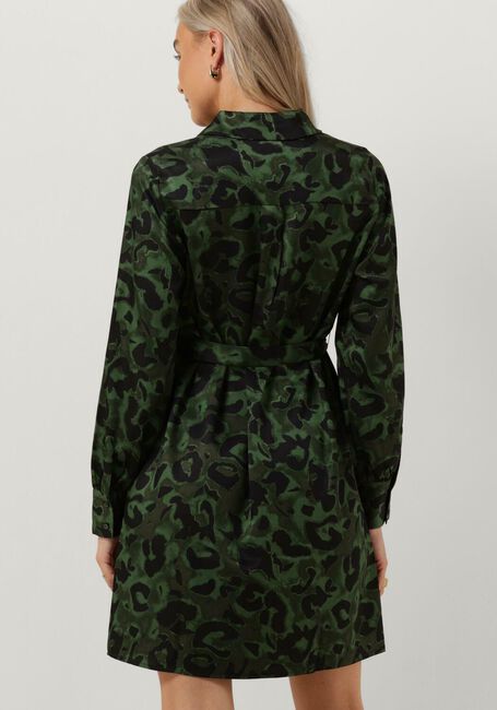 Donkergroene OBJECT Mini jurk OBJSARAH L/S SHIRT DRESS - large