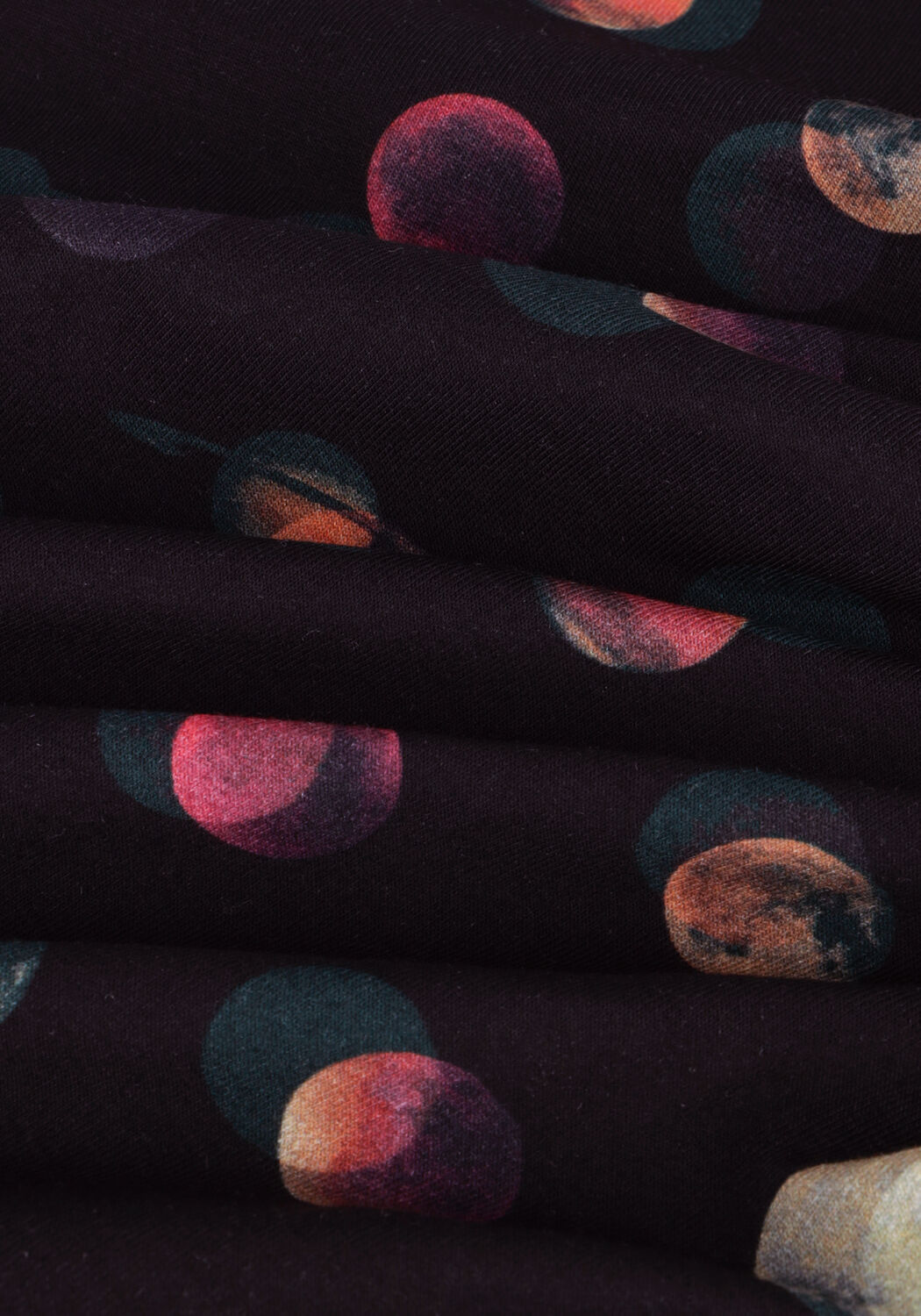 Zwarte SCOTCH & SODA T-shirt MOCK NECK ALLOVER PRINTED SLIM-FIT TOP - large