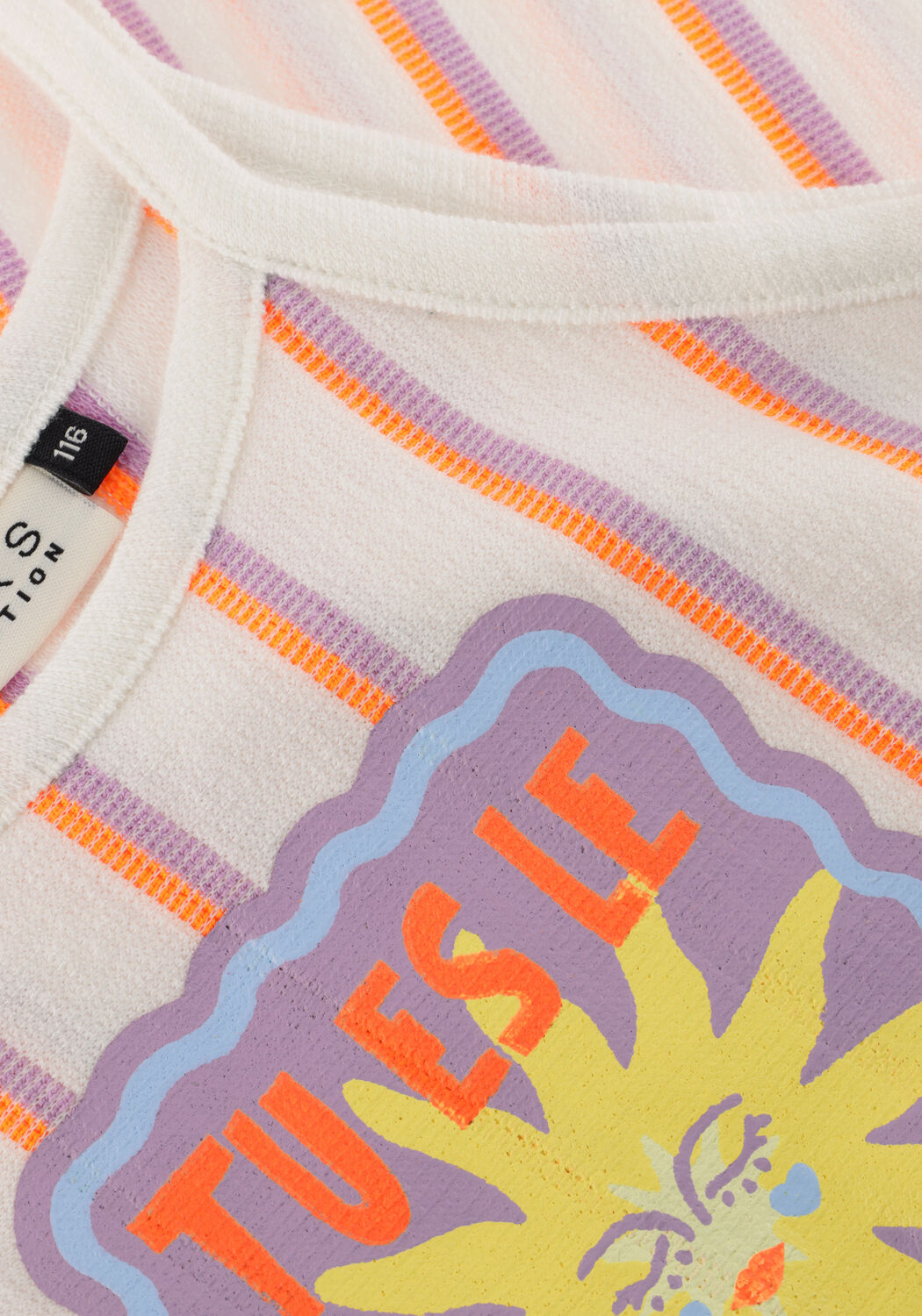 Gebroken wit LOOXS Little Mini jurk 2613-7856 - large