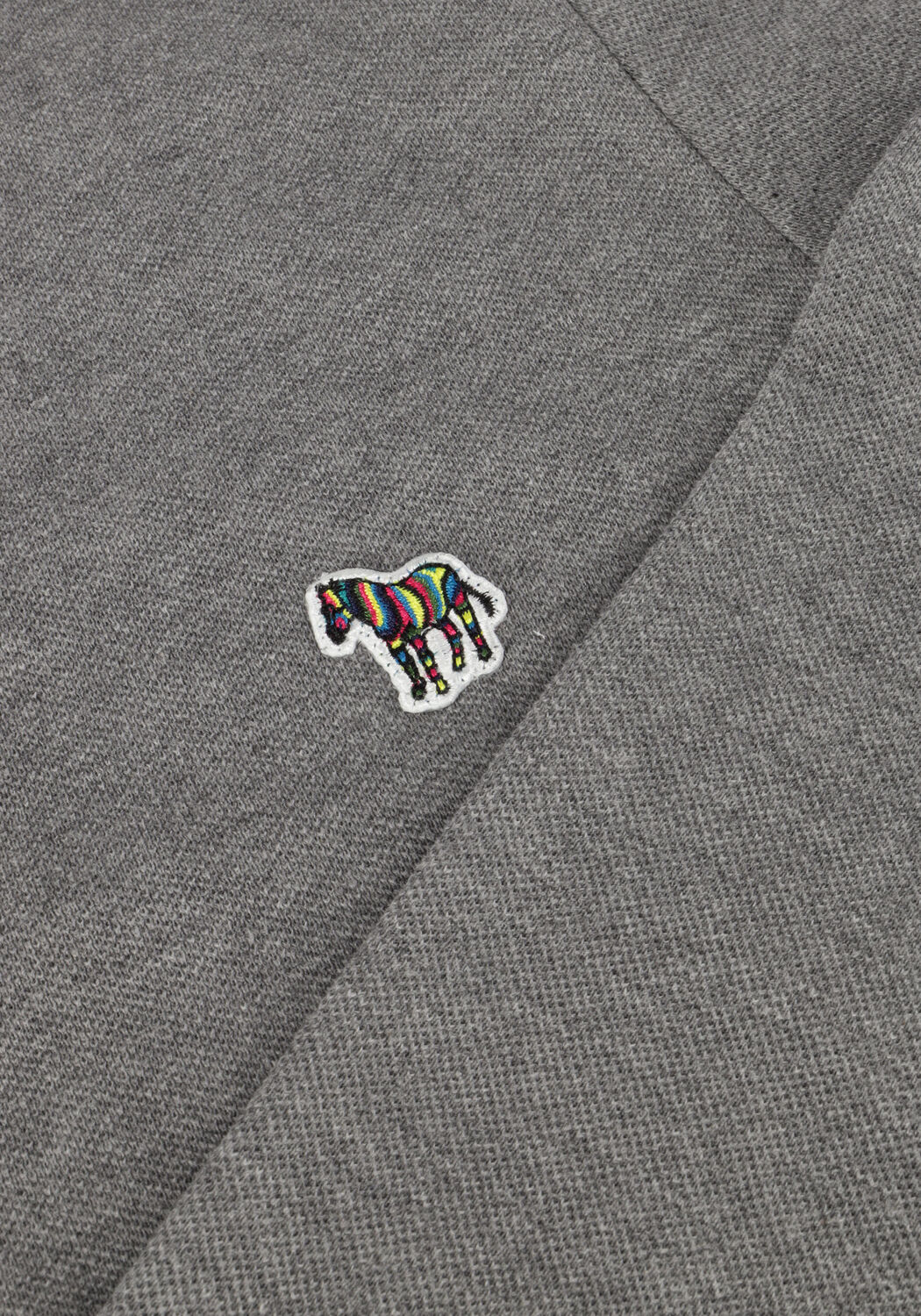 Grijze PS PAUL SMITH Polo MENS SLIM FIT POLO SHIRT ZEBRA - large