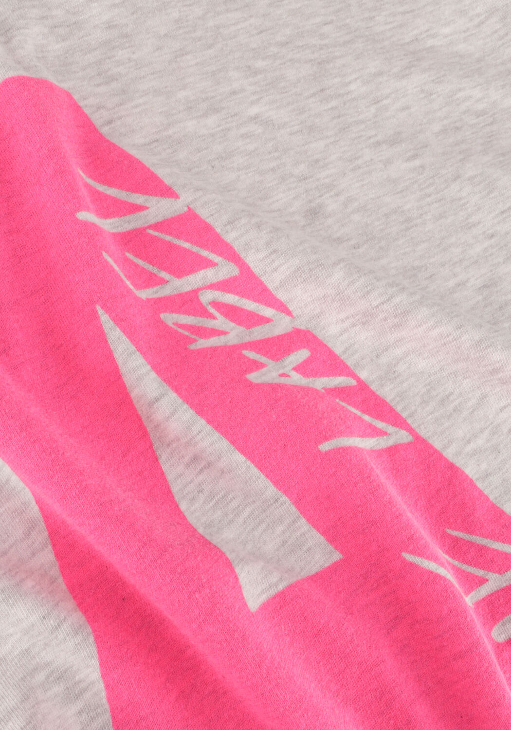 Lichtgrijze ALIX THE LABEL Mini jurk LADIES KNITTED T-SHIRT DRESS WITH ARTWORK - large