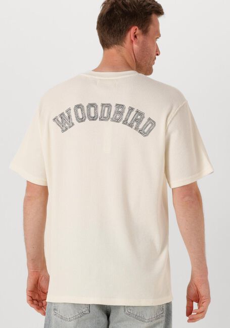 Gebroken wit WOODBIRD T-shirt WBBAINE WAFFEL TEE - large