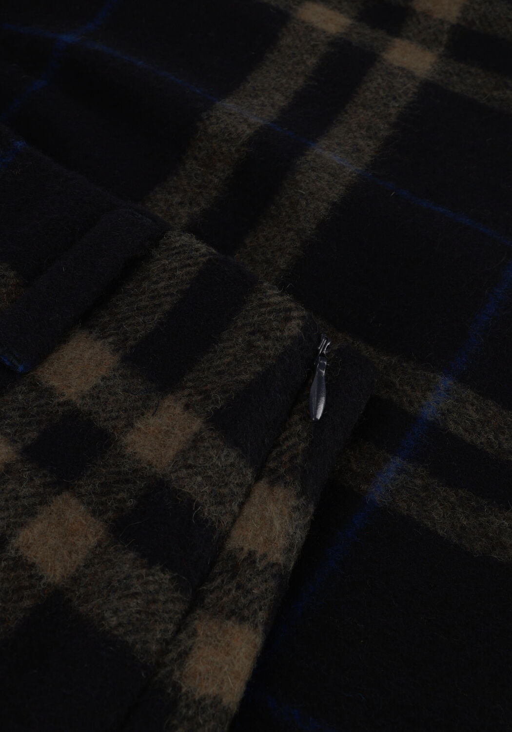 Donkerblauwe VANILIA Minirok BIG CHECK MINI SKIRT - large