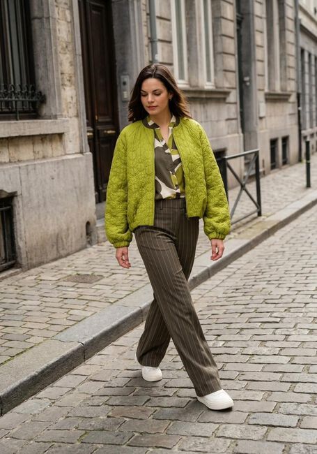 Groene STUDIO ANNELOES Jack Luun jacquard jacket - large