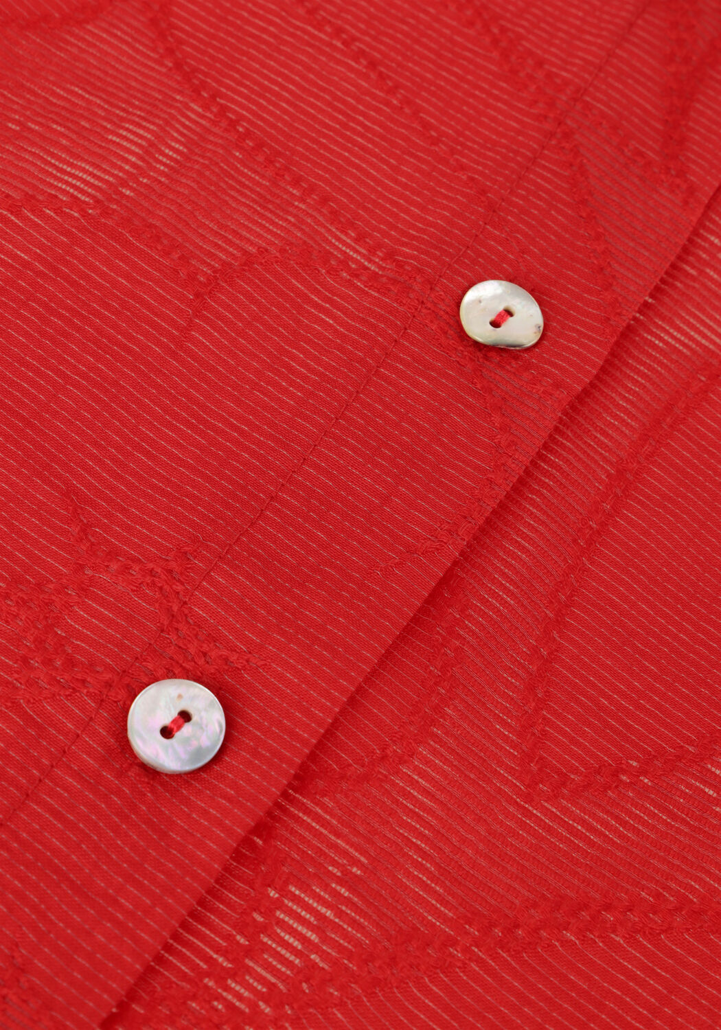 Rode JANSEN AMSTERDAM Blouses FF774 BLOUSE 3/4 PUFF SLEEVE - large