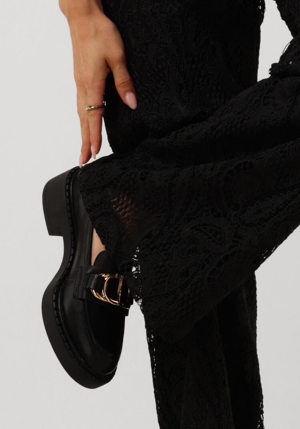 Zwarte TWINSET MILANO Loafers 242TCP030 - large