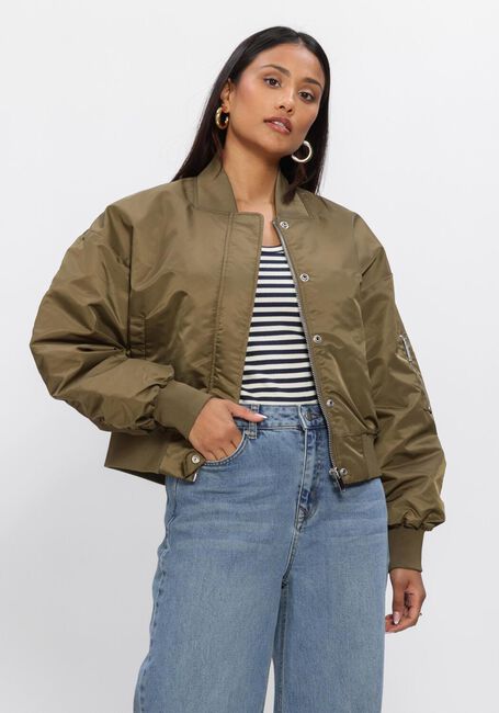 Groene MY ESSENTIAL WARDROBE Jack HELGAMW SHORT BOMBER JACKET - large