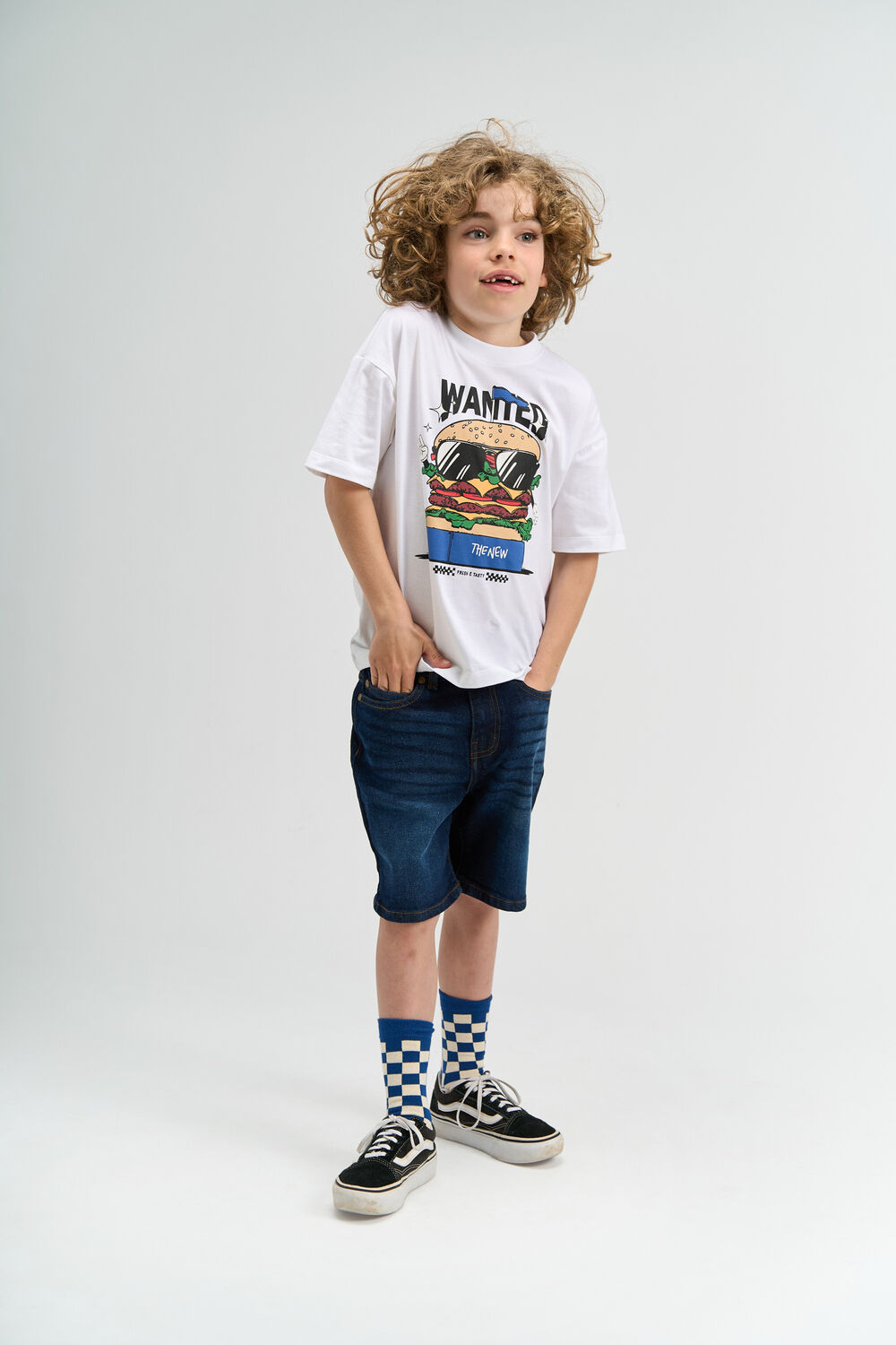 Witte THE NEW Polo / T-shirt TNSTEVE - large