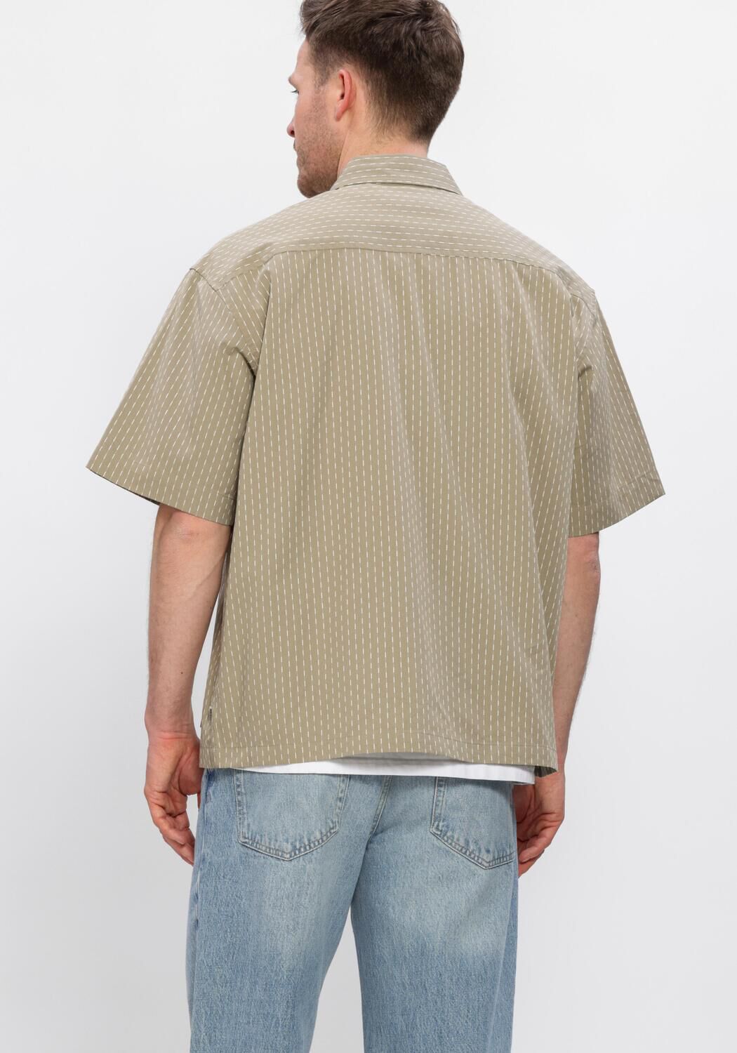 Khaki WOODBIRD Casual overhemd WBWANG SHIKO SHIRT - large