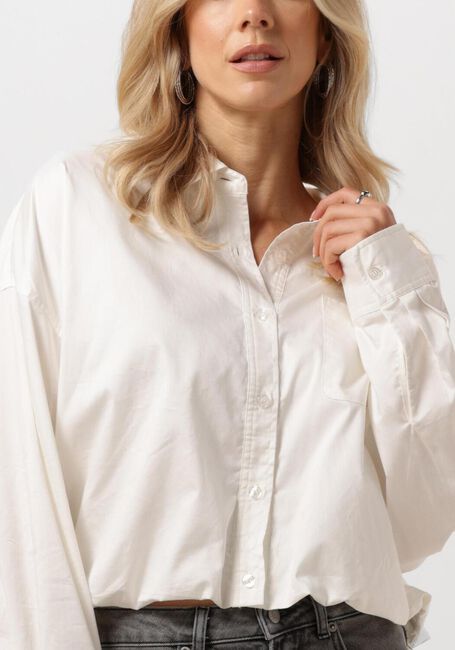 Witte CATWALK JUNKIE Blouses CROPPED BUTTON UP BLOUSE - large