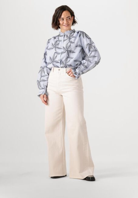Blauwe NUKUS Blouses JENNA BLOUSE EMBROIDERY - large