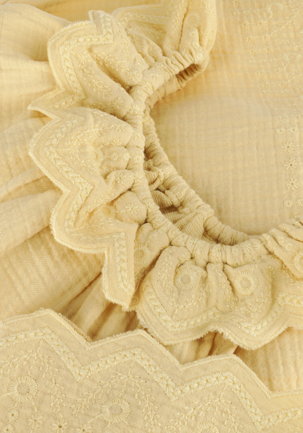 Beige QUINCY MAE Jurken ISLA DRESS LEMON - large