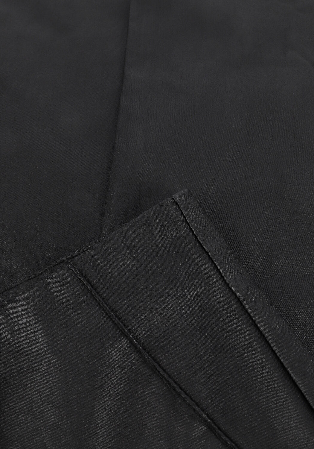 Zwarte OBJECT Legging OBJBELLE MW COATED LEGGINGS NO - large