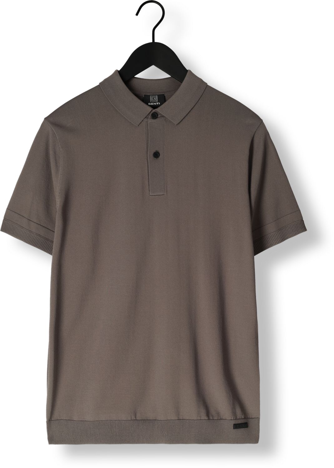 GENTI Heren Polo's & T-shirts Polo Button Ss K2046-1260 Grijs