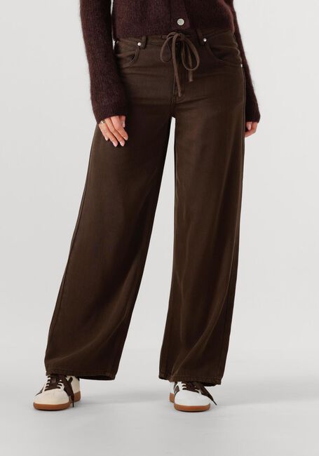 Bruine SECOND FEMALE Wide jeans IRVINE DENIM JEANS - large