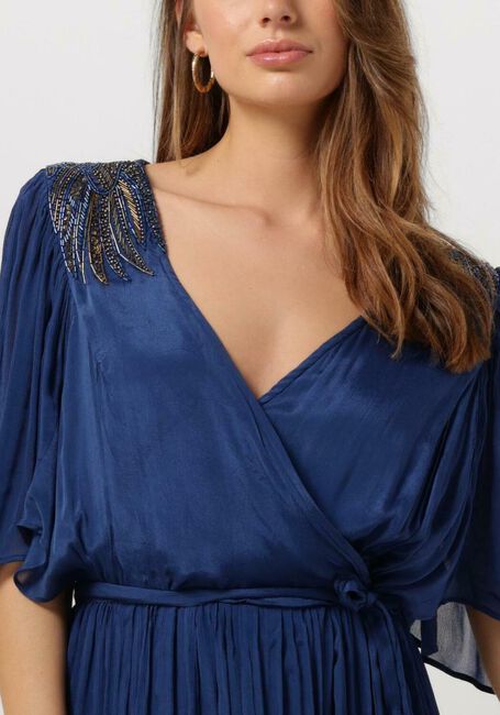 Blauwe LOUIZON Maxi jurk ASTRAL - large