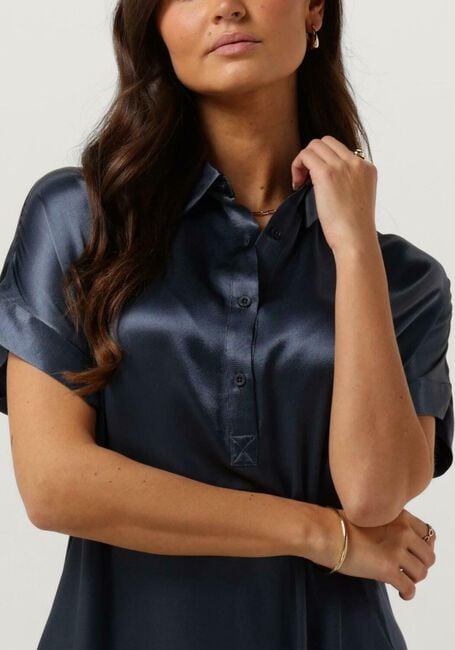 Donkerblauwe CIRCLE OF TRUST Midi jurk AUBREE DRESS - large