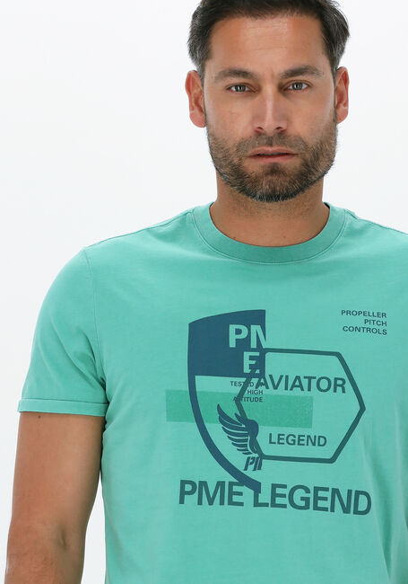 Groene PME LEGEND T-shirt SHORT SLEEVE R-NECK SINGLE JERSEY GD - large