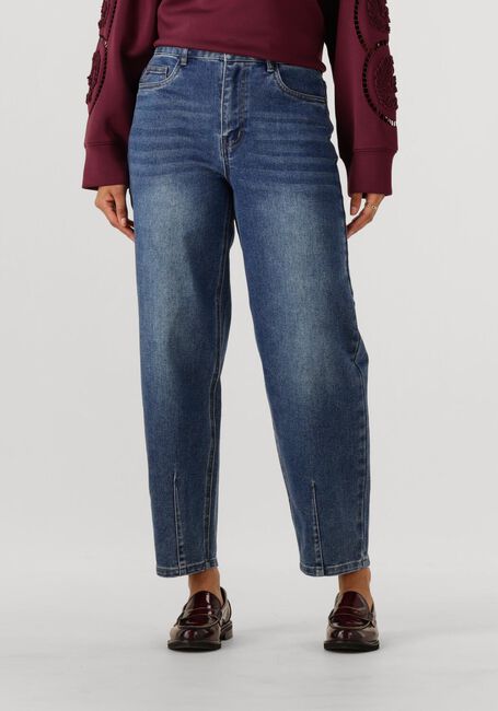 Blauwe OBJECT Mom jeans OBJSAVA MW BARREL ANKEL JEANS - large