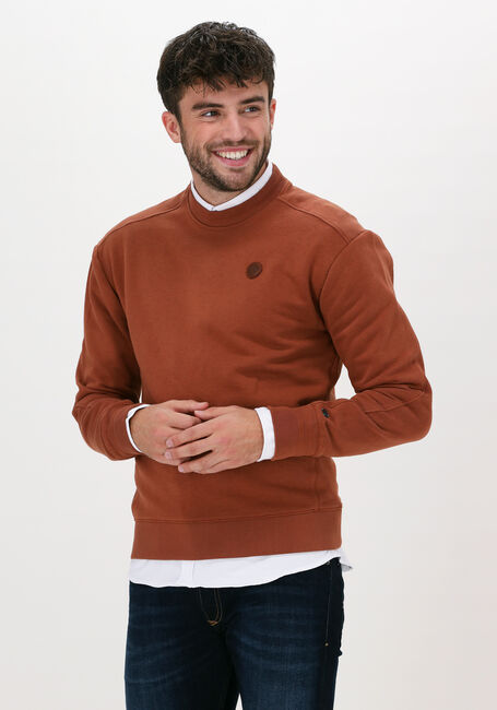 Oranje CAST IRON Sweater R-NECK RELAXED FIT ESSENTIAL S - large