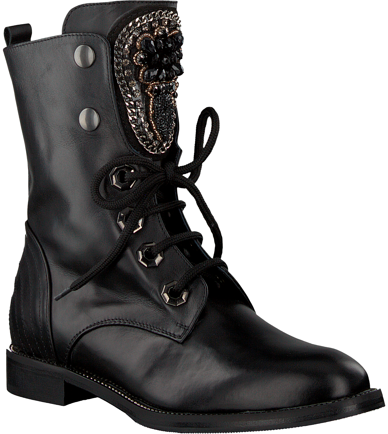 Zwarte ROBERTO D'ANGELO Veterboots 8416 | Omoda Zwarte ROBERTO D'ANGELO Veterboots 8416 | Omoda